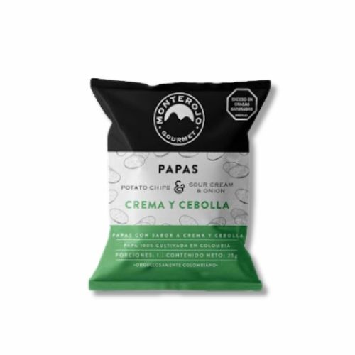 Papas Monterojo Crema Y Cebolla 25 Gr