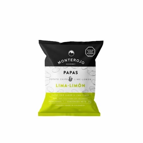 Papas Monterojo Lima Limon 25 Gr
