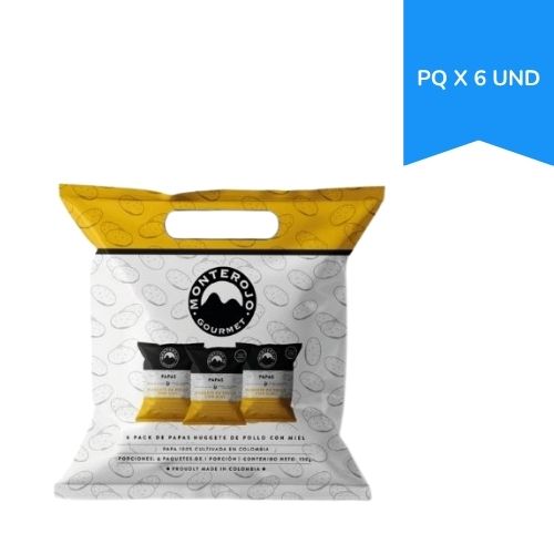 Papas Monterojo Nuggets Pollo Con Miel 25 Gr Paq.x 6u.