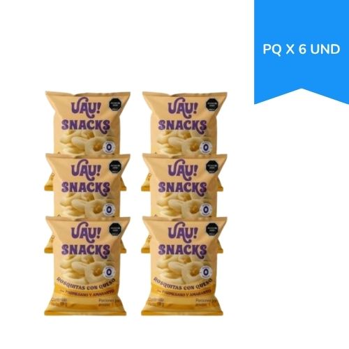 Rosquitas Con Queso Parmesano Y Amaranto UAU! 18 Gr Paq X 6 Und