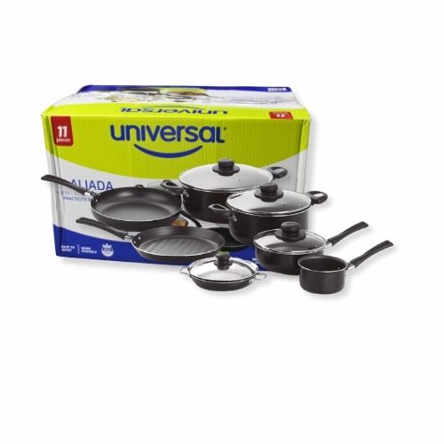 Juego De Ollas Universal Antiadherente X11 Piezas