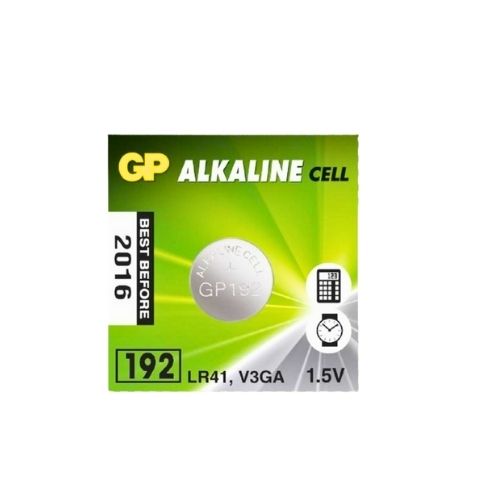 Pila Alcalina de Boton GP LR41 1.5V Unidad