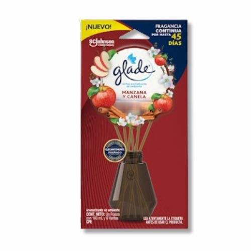 Ambientador Glade Varitas Manzana Canela 100 Ml