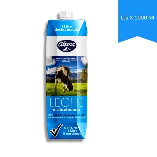 Leche Semidescremada Deslactosada En Caja X 1000 Ml