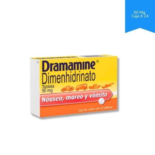 Dimenhidranato 50 Mg Caja X 24 Tabletas