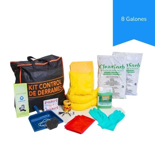 Kit Control De Derrames Capacidad 8 Galones