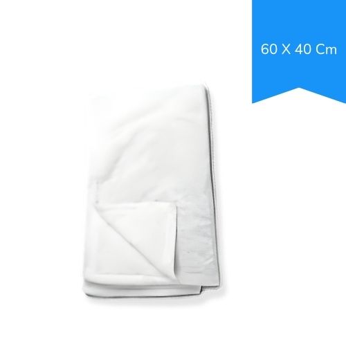 Toalla Microfibra Blanca De 60 X 40 Cm