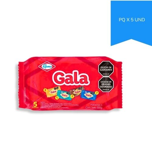 Ponque Gala Surtido Paq.x 5u.