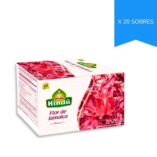 Aromatica Hindu Flor De Jamaica Caja Por 20 Sobres