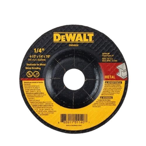 Disco De Pulir Metal 4 1/2 Pulg X 1/4 Pulg DW54830