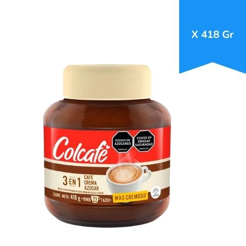 Cafe Colcafe 3 En 1 Mas Cremoso X 418 Gr