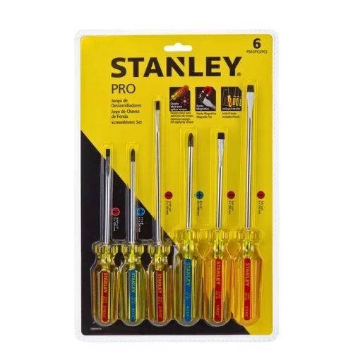 Destornilladores Mixtos Juego de 6 Piezas Pro Marca Stanley