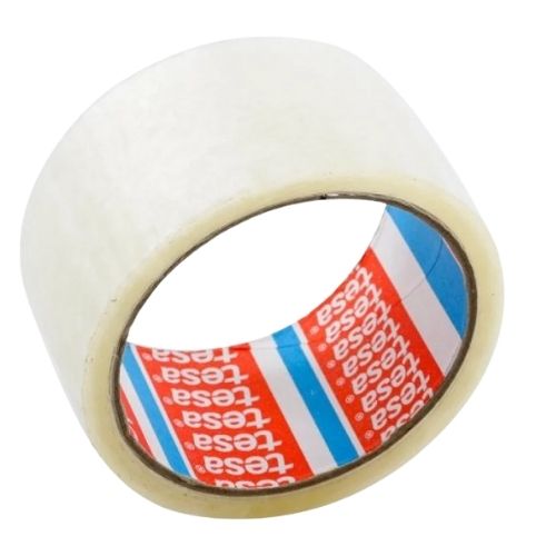 Cinta Pegante Color Blanco Para Empaque 48 X 50