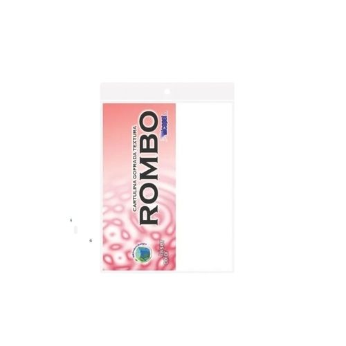 Cartulina Gofrada Textura Rombo 180gr. Icopel Paq.x20u.