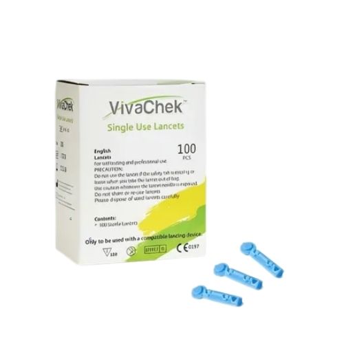 Lanceta Para Glucometro VivaChek Caja X 100 Und