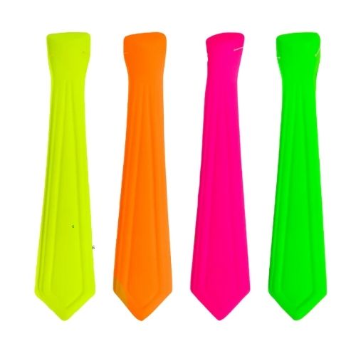 Corbatas Neon En Carton Surtidos X 12 Und