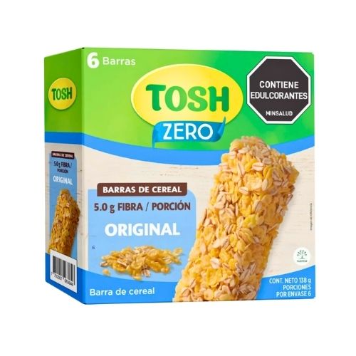Barra Cereal Tosh Zero X 6 Unidades