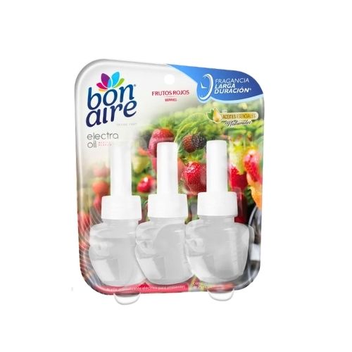 Ambientador Bonaire Oil Elec Rep X 3 Und Frutos Rojos 25 Ml