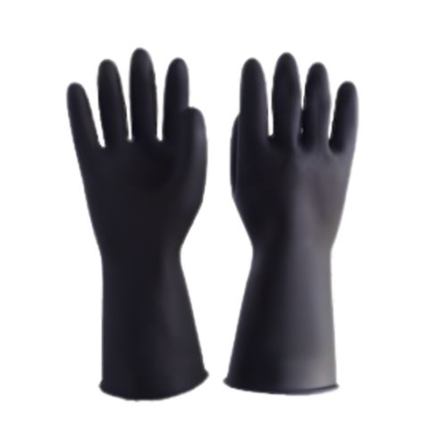 Guante De Caucho Negro Calibre 35 Talla 10