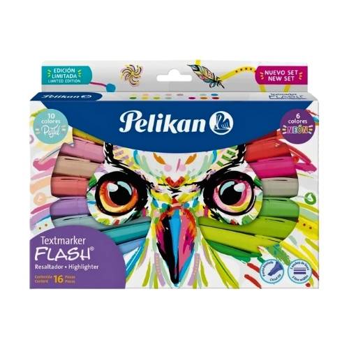 Resaltador Pelikan Textmarker Flash X 16 Und