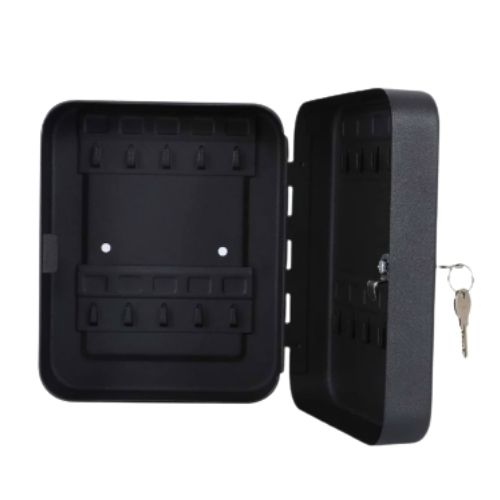 Organizador Para 20 Llaves 20 Cm X 16 Cm Con Cerradura Negro