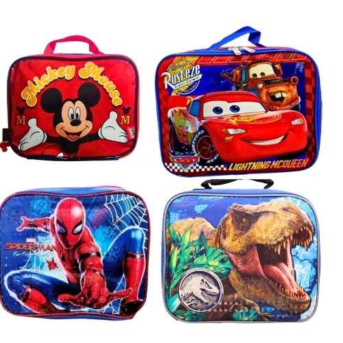 Lonchera + Botilito Plastico Motivo Niño