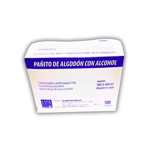 Toalla Con Alcohol Isopropilico Caja X 100 Und