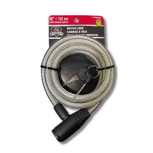 Guaya Con Llave Para Bicicleta De 60 Cm en Abastece.co