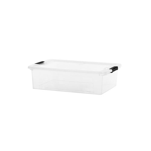 Caja Organizadora Just Home Plastica Ultraforte Con Tapa 30lt en Abastece.co