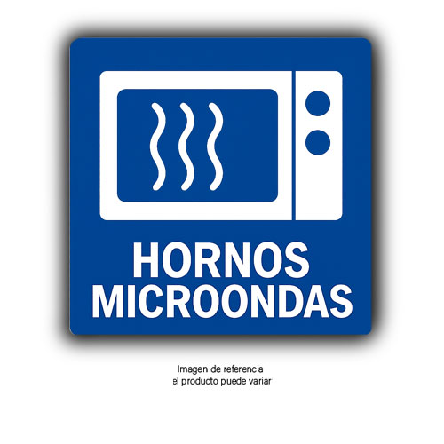 Señalizacion Hornos Miicroondas 20 Cm X 20 Cm en Abastece.co