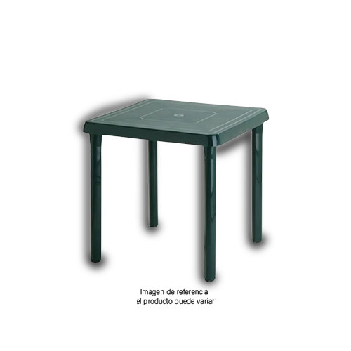 Mesa Plastica 4 Puestos 72 X 72 Color Verde en Abastece.co