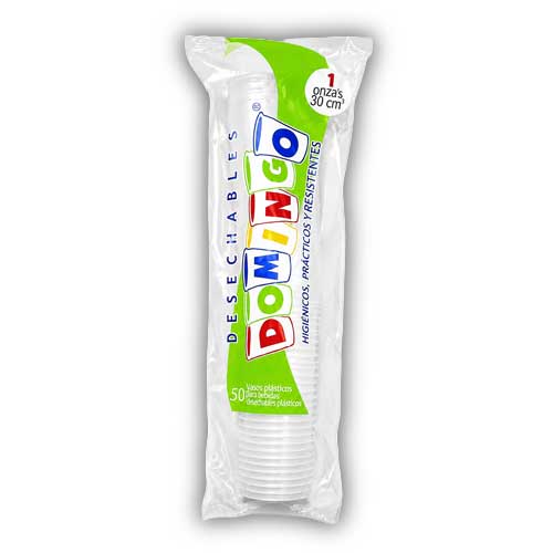 Copa Plastica Desechable 1 Oz Paquete X50 Unidades. en Abastece.co