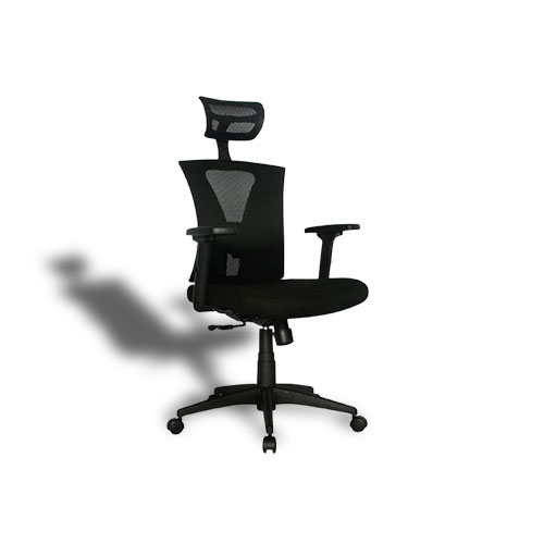Silla Shangai C.Soporte Lumbar Brazo Graduable Ref:3-0724 B. Aluminio en Abastece.co