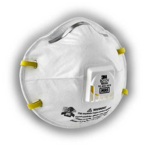 Respirador Material Particulado 8210V N95 Unidad. en Abastece.co
