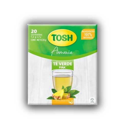 Te Tosh Sabor Verde Piña Caja X20 Sobres. en Abastece.co