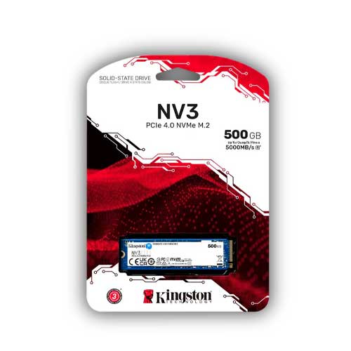 Disco SSD Kingston NV3 500GB NVMe PCIe 4.0 M.2 en Abastece.co