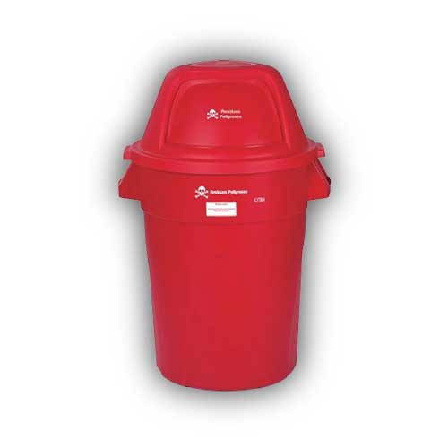 Contenedor Tapa Vaiven 121 Litros Rojo Elite ESTRA en Abastece.co