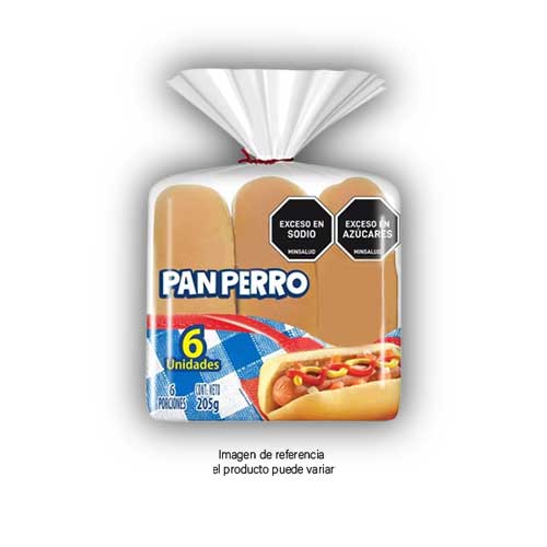 Pan Perro 205g Sin Ajonjolí en Abastece.co