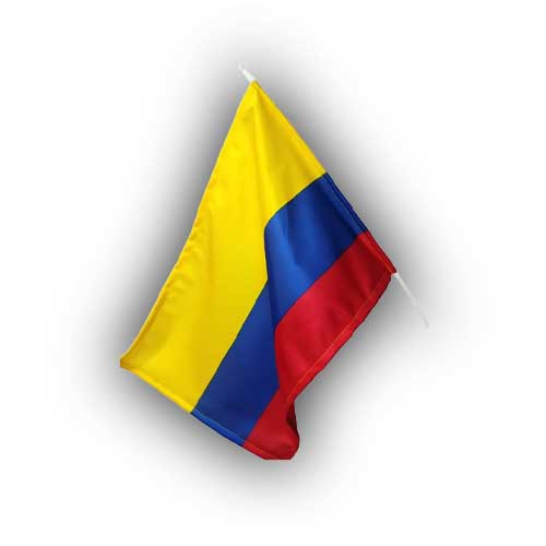 Bandera De Colombia Pequeña En Tela 40x25 Cm. en Abastece.co