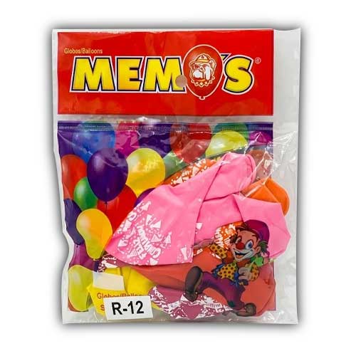 Globos Feliz Cumpleaños R-12 Paq.x12u. Surtido Memos en Abastece.co