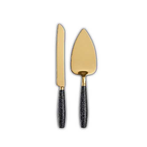 Set De 2 Cubiertos Metalicos Para Servir Torta en Abastece.co
