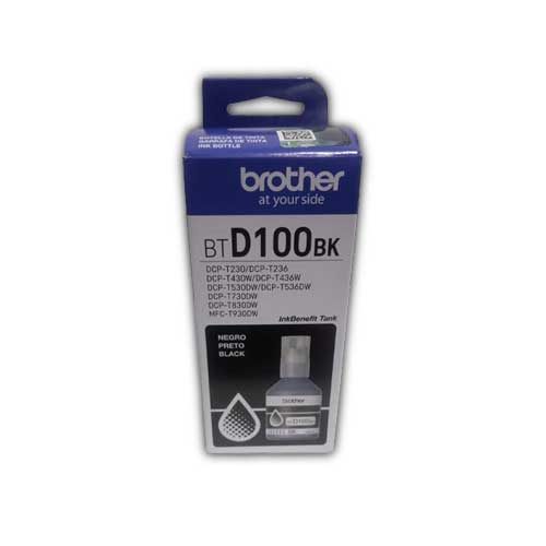 Botella De Tinta Brother BTD100 BK Negro