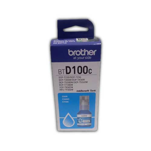 Botella De Tinta Brother BTD100 C Cyan