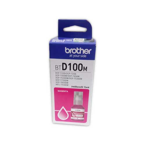 Botella De Tinta Brother BTD100 M Magenta