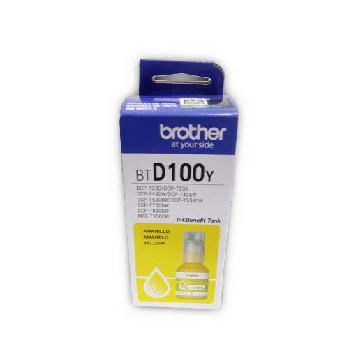 Botella De Tinta Brother BTD100 Y Amarillo