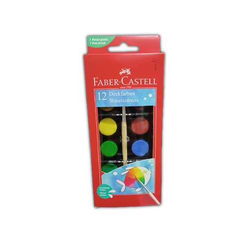 Acuarelas Colores Surtidos Estuche X12u. Ref: 6250110 Faber Castell en Abastece.co
