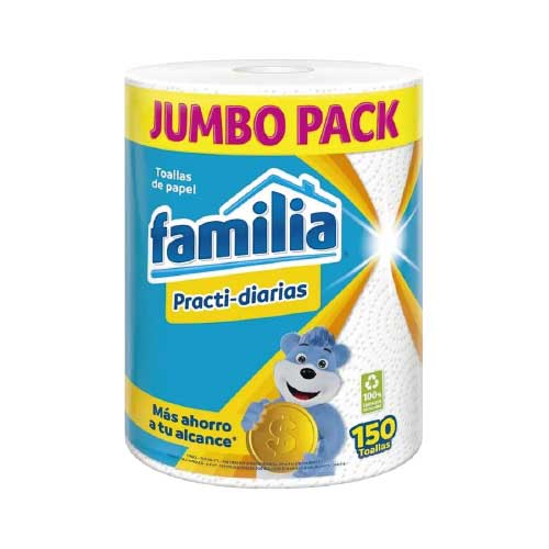 Toalla De Cocina Familia Practi Diaria X150 Hojas en Abastece.co