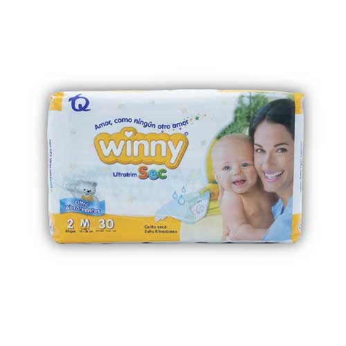 Pañales Winny Sec Etapa 2 Paca X30 Unidades en Abastece.co