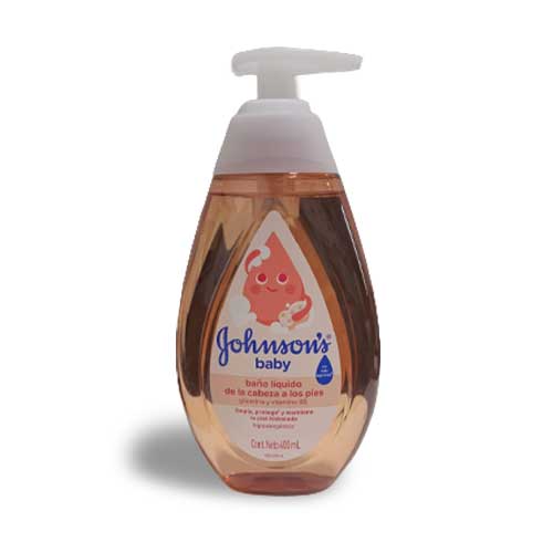 Baño Johnson Baby Liquido Pies A Cabeza Frasco 400 Ml en Abastece.co