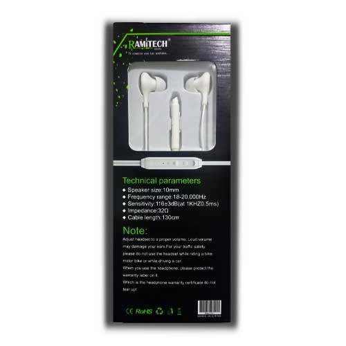 Audifonos Alambricos Bass Headset Blanco en Abastece.co
